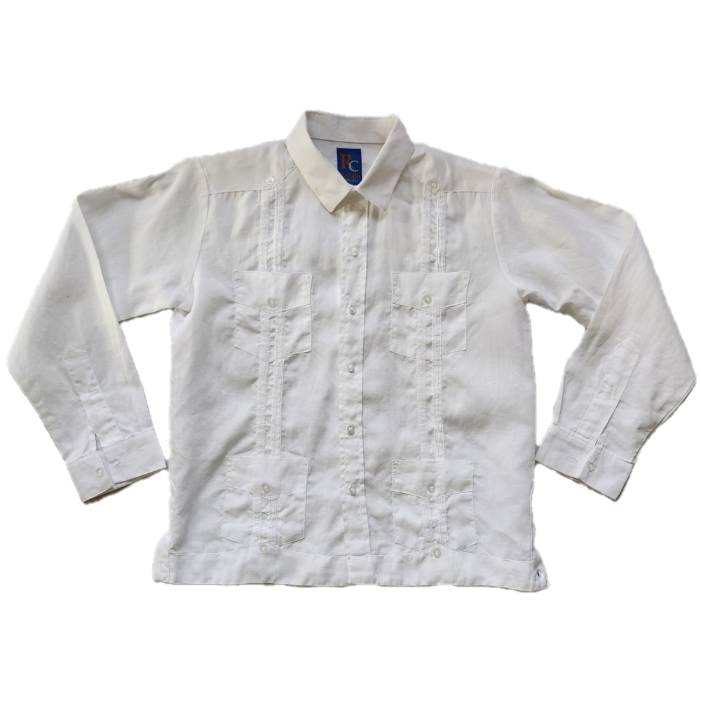 Guayabera Long Sleeve Shirt for Kids
